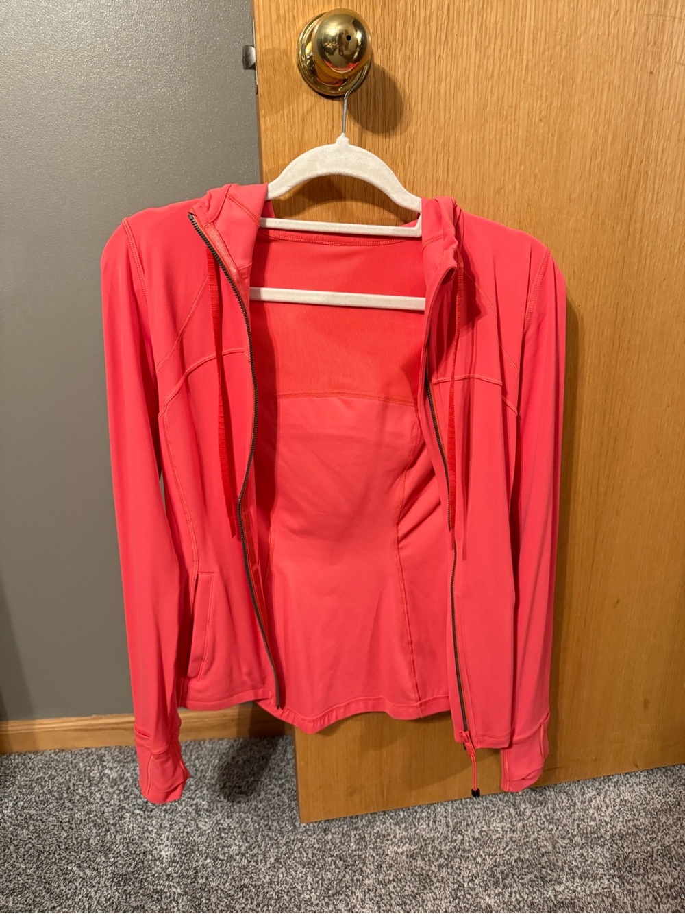 lululemon athletica Coral Pink Full-Zip Hoodie Jacket